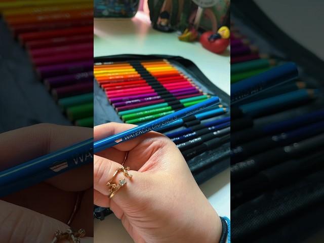 Testing out Shuttle Arts Watercolor Pencils #drawingset #watercolorpencils #shorts #short