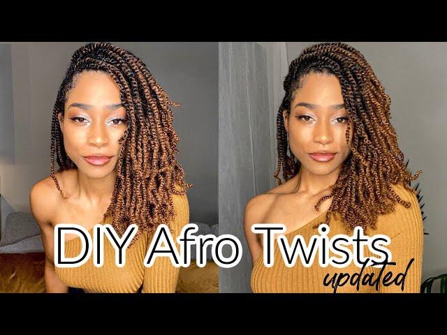 DIY Afro Spring Twist UPDATED version | EASIER & FASTER Technique