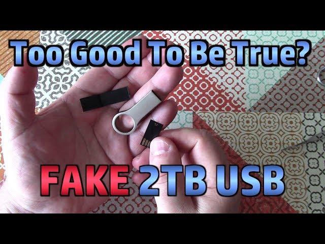 Testing A *FAKE* 2TB USB Flash Memory Stick (SCAM from Wish.com)