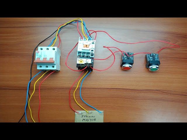 dol starter connection for 3 phase motor