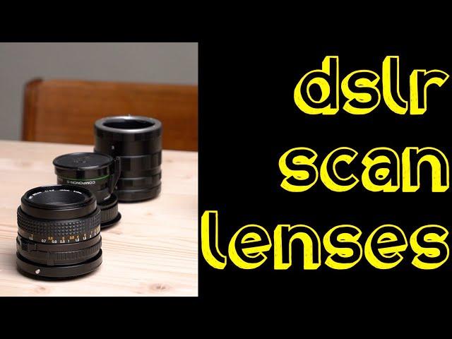 DSLR Scanning Lenses