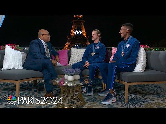 Cole Hocker, Yared Nuguse make a statement for Team USA in men's 1500m | Paris Olympics | NBC Sports