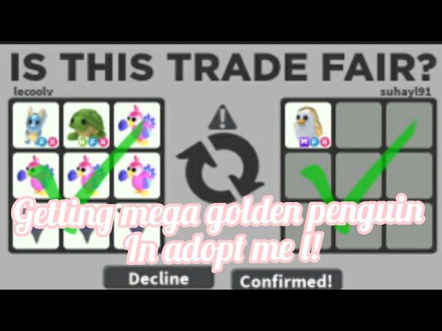 getting mega golden penguin in adopt me!!!!