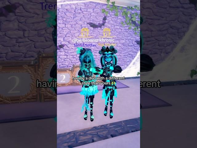 POV: having a duo with a different style on Dress to Impress #dresstoimpress #roblox #dti