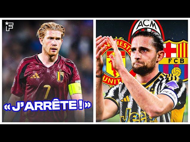 De Bruyne CRAQUE totalement avec la Belgique, ça BOUGE enfin pour Adrien Rabiot | Revue de presse