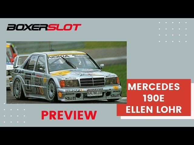 Un vistazo a la nueva deco del Mercedes 190E de Slot.it Hockenheim 1992 - Ellen Lohr