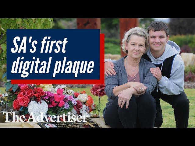 Keeping son’s memory alive: Adelaide's first digital memorial plaque