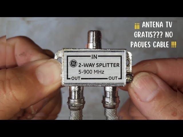 turn your splitter into a powerful tv antenna and Watch all the Channels of the World!