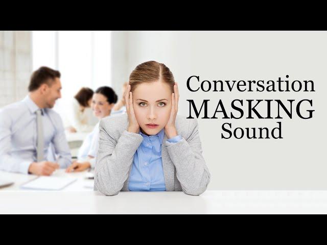 White Noise Conversation Masking Speech Privacy Sound Noise Cancelling