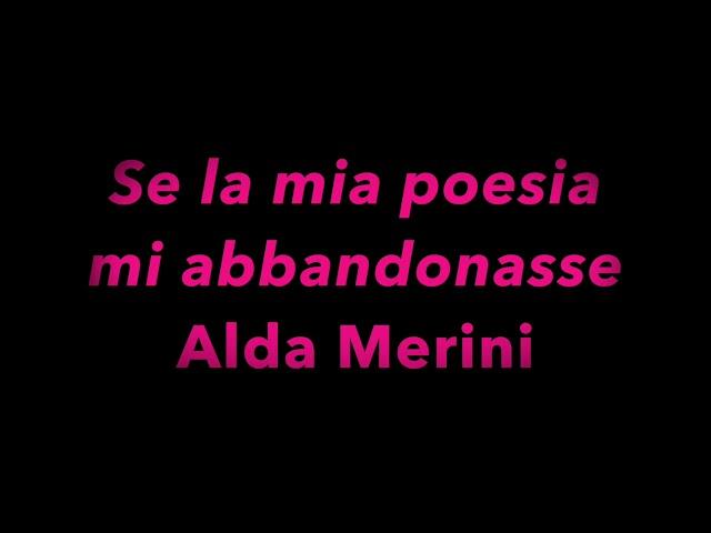 Eleonora Anselmo - Se la mia poesia mi abbandonasse (Alda Merini)