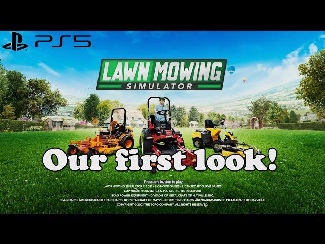 Lawn Mowing simulator PS5 | A true first look!