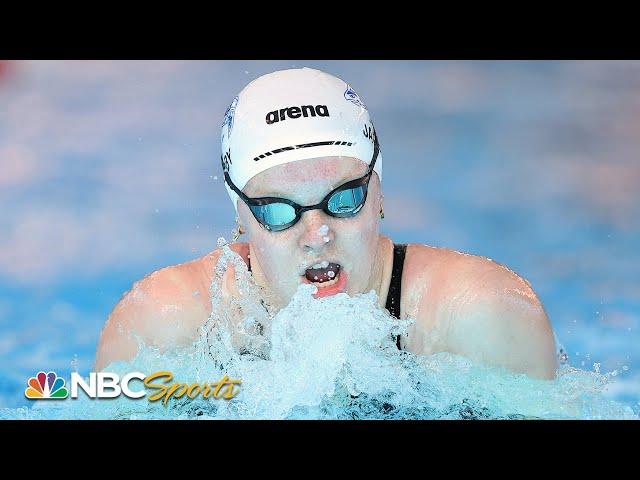 Lydia Jacoby outduels Lilly King for 100m breaststroke title in Westmont | NBC Sports