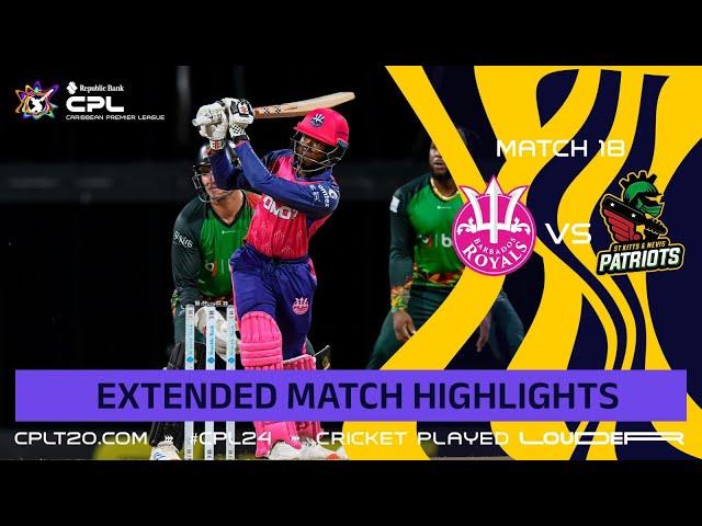 Extended Highlights | Barbados Royals vs St Kitts and Nevis Patriots | CPL 2024