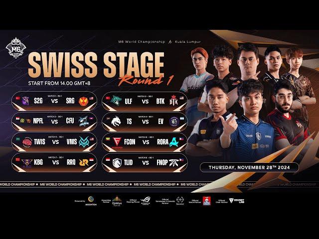 LIVE | MLBB M6 World Championship | Swiss Stage Day 1