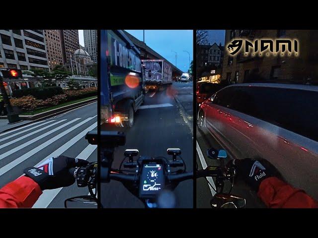 A Ride Through Changing NYC Weather on the Nami Klima Max| eScooter POV [4K]