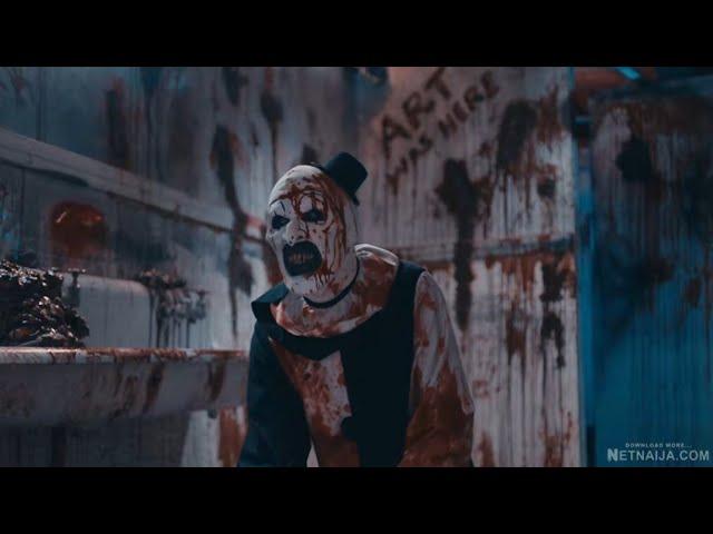 Terrifier 2 Killing Art the Clown Scene