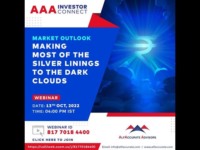 AAA Investor Connect - Making Most of The Silver Linings to The Dark Clouds