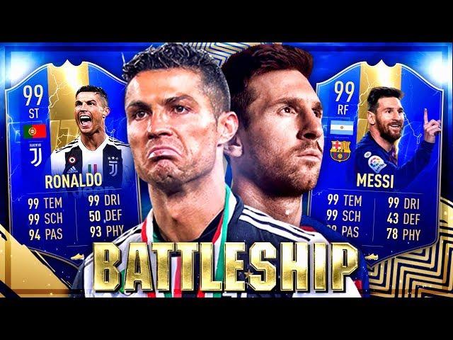 FIFA 19: RONALDO TOTS vs MESSI TOTS Battleship Wager VS Gamerbrother 