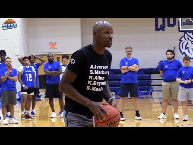 Ray Allen Gives 3PT Shooting Advice At Jay Bilas Skills Camp!