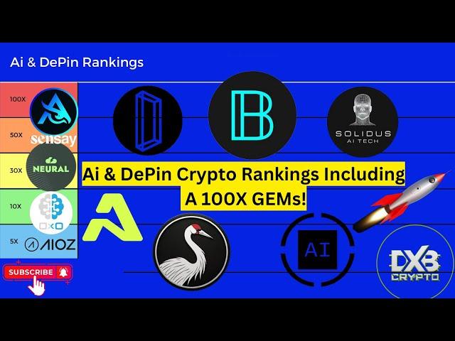  Top AI & DePin Cryptos Ranked: Uncover the SECRET 100x Ai GEM You Can’t Miss! 