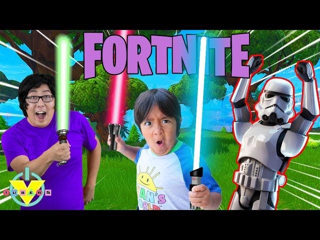 FORTNITE STAR WARS EVENT WITH RYAN ! Let's Play Fortnite Battle Royale with Ryan's Daddy