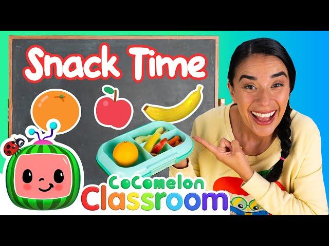 Yes Yes Fruit and Vegetables | Healthy Food Snack Time | CoComelon Classroom with Ms. Appleberry