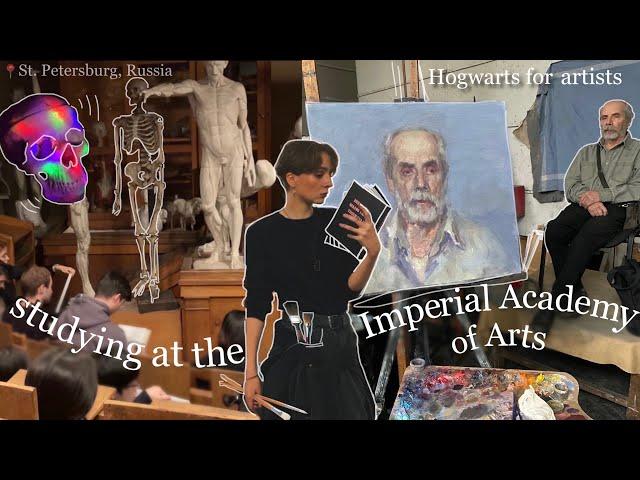 studying at the Imperial Academy of Arts VLOG painting and partying