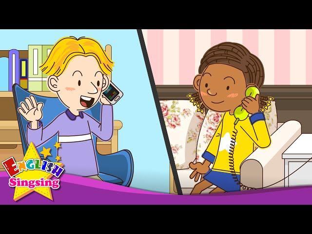 [Telephone Conversations] May I speak to Kate? I'll call back later. - Easy Dialogue for Kids