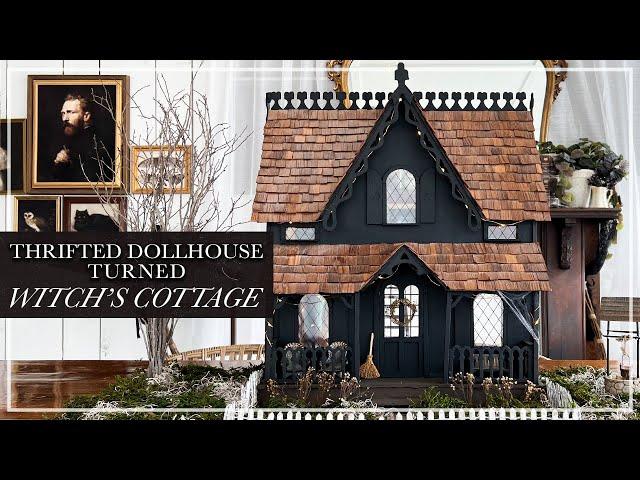 Enchanted Witch's Cottage // Halloween Dollhouse DIY