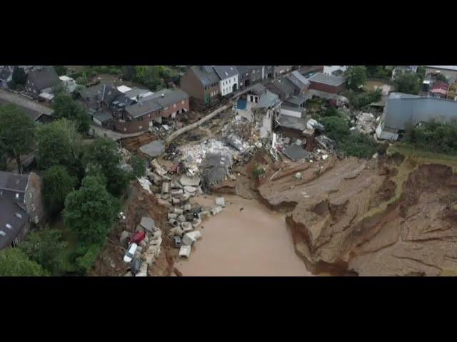 Fahrt durch Erftstadt Bliesheim, Blessem und Liblar- verstörende Bilder nach der Flut der Erft