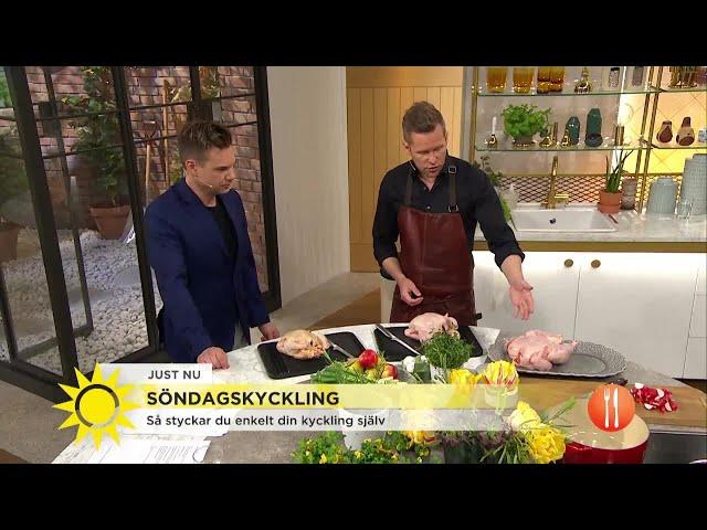 Heja kycklingen: 15 minuters jobb – sen gör ugnen resten - Nyhetsmorgon (TV4)