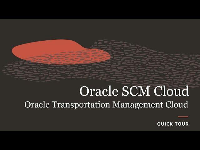 Oracle Transportation Management Cloud