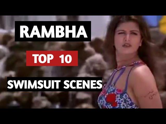 Rambha   |  Top 10   |  SwimSuit Scenes Of Rambha