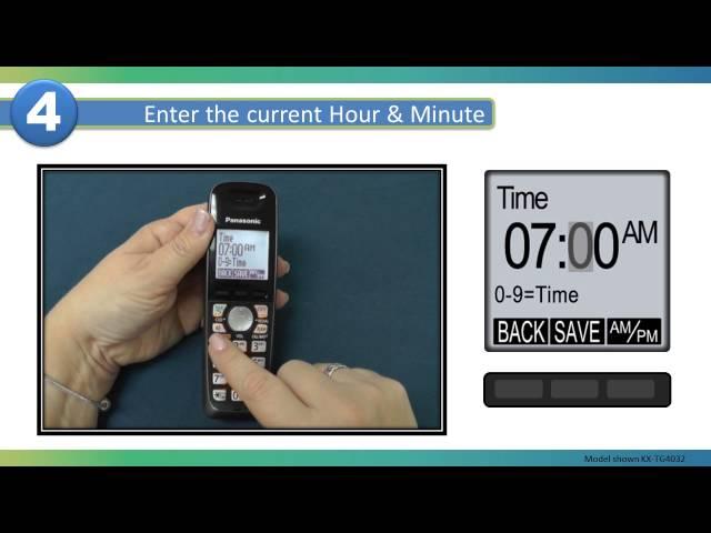 Panasonic - Telephones - Function - How to set the date and time. Models listed in Description.