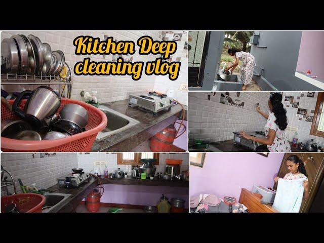 Kitchen Deep cleaning routine Countertop Organization️🪴#youtube#youtubevideo#vlog#kitchen#cleaning