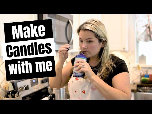 Make Candles with me//making wedding guests candle gifts