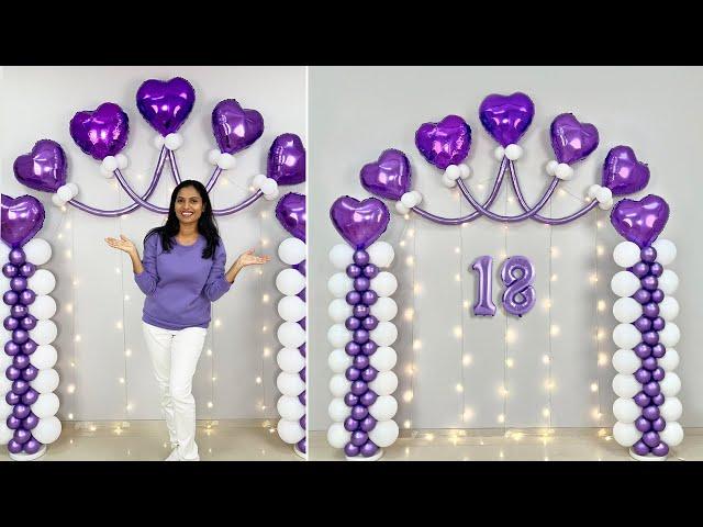 18th Birthday Balloon Décor "Ideas