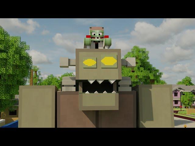 Plants vs Zombies Dr. Zomboss - Minecraft Animation