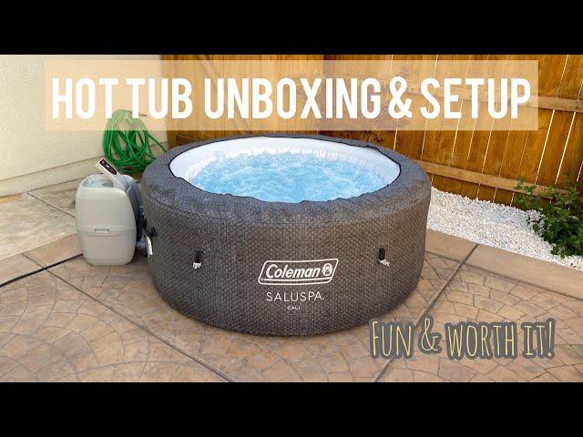 Coleman Saluspa Inflatable Hot Tub Complete Setup