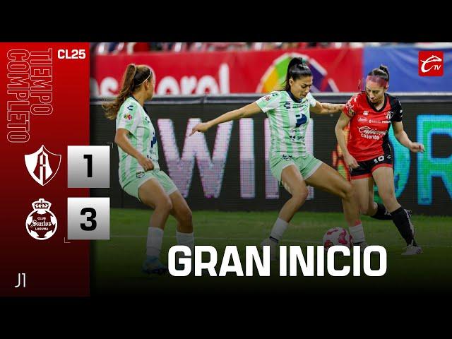 RESUMEN: ATLAS 1-3 SANTOS | LIGA MX FEMENIL | JORNADA 1| CALIENTE TV