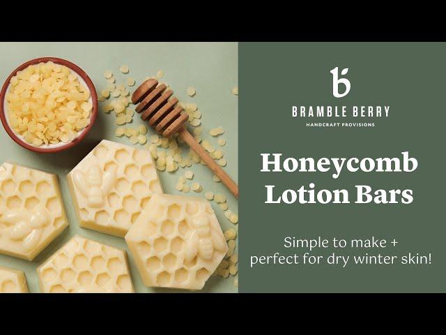 How to Make Simple Honeycomb Lotion Bars  | DIY Body Care for Dry Skin