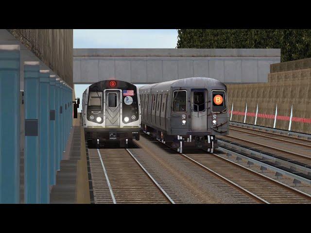 MTA OpenBVE | R160A Alstom Q train from Coney Island to 96 St-2nd Av (with TFO's!).