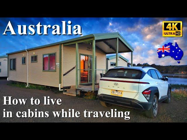 Australia - How to live in cabins while traveling 4K UHD