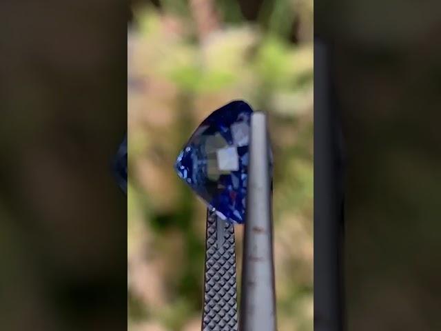 Check this diamond cut blue sapphire. Pcs 1 of 2.