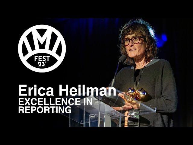 Erica Heilman | Excellence in Reporting | IMI Awards Acceptance Speech