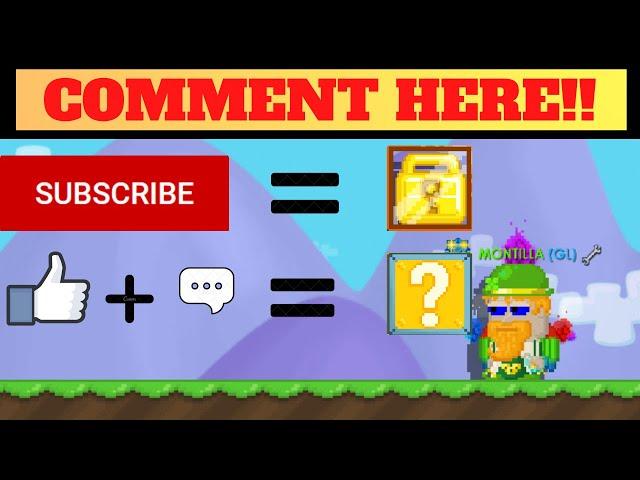 GIVING AWAY WLS AND STUFFS FOR MY VIDS (SUCCESS)│GROWTOPIA