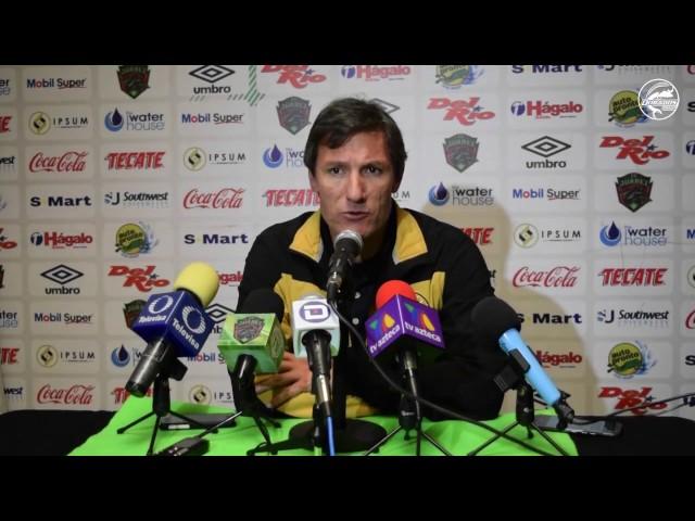 Gabriel Caballero al término de la victoria ante Juárez