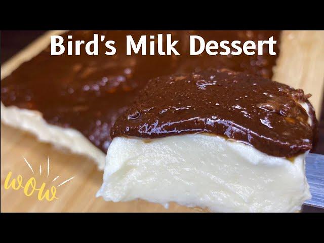 Ptichye Moloko Recipe (Bird's Milk Dessert) #easycakes