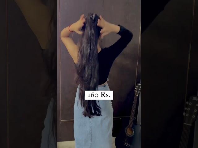 Hair Extension from Meesho for 160 Rupees! #shorts #hairextensions #ytshorts