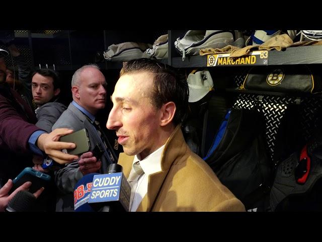 Brad Marchand postgame Interview | Bruins doing things right way